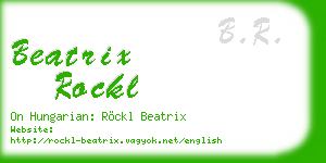 beatrix rockl business card